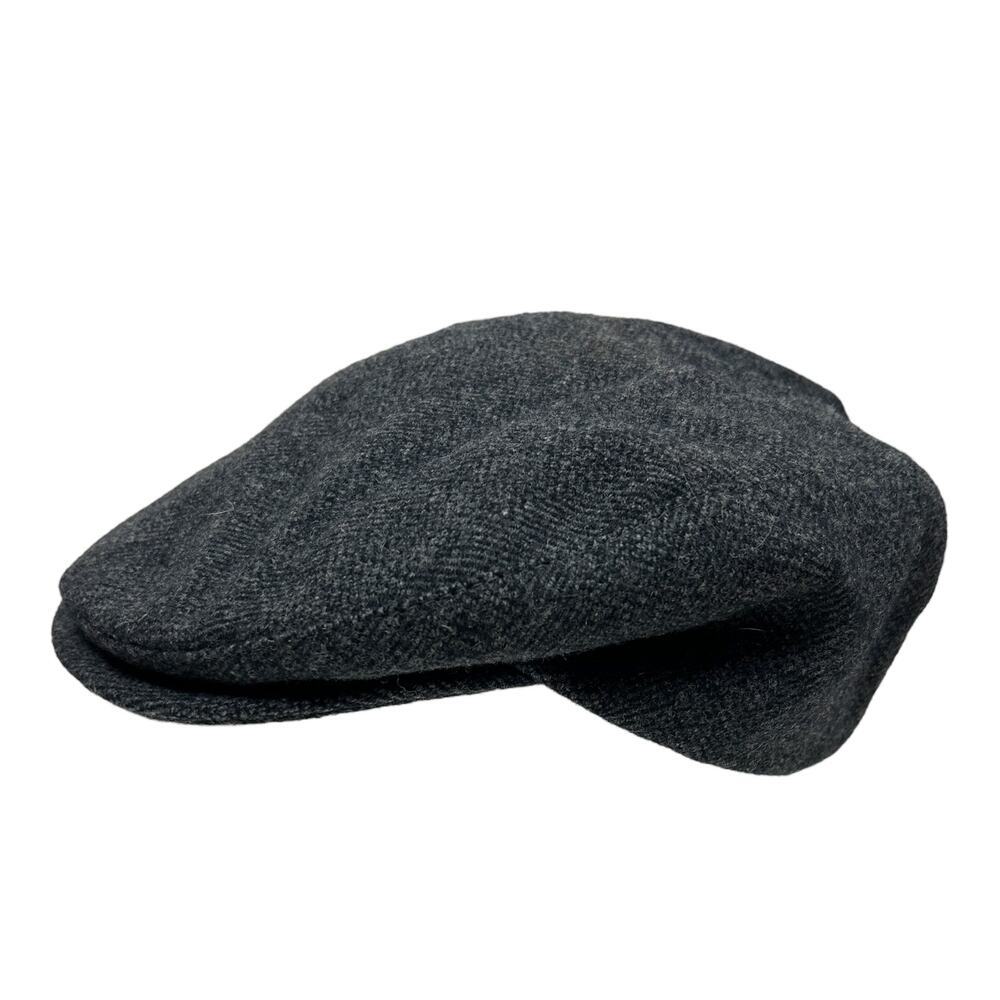 Vintage 80s Pendleton Grey Wool Newsboy Cap